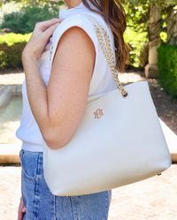 Blair Tote Cream Bag - Caroline Hill
