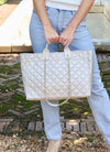 Melissa Tote Bag Pearl Quilted - Caroline Hill
