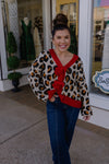 The Nicole Leopard Cardigan