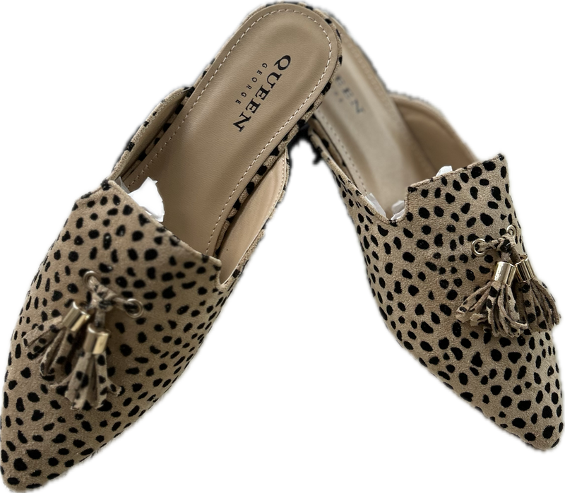 Darcy Leopard Pointed Mule