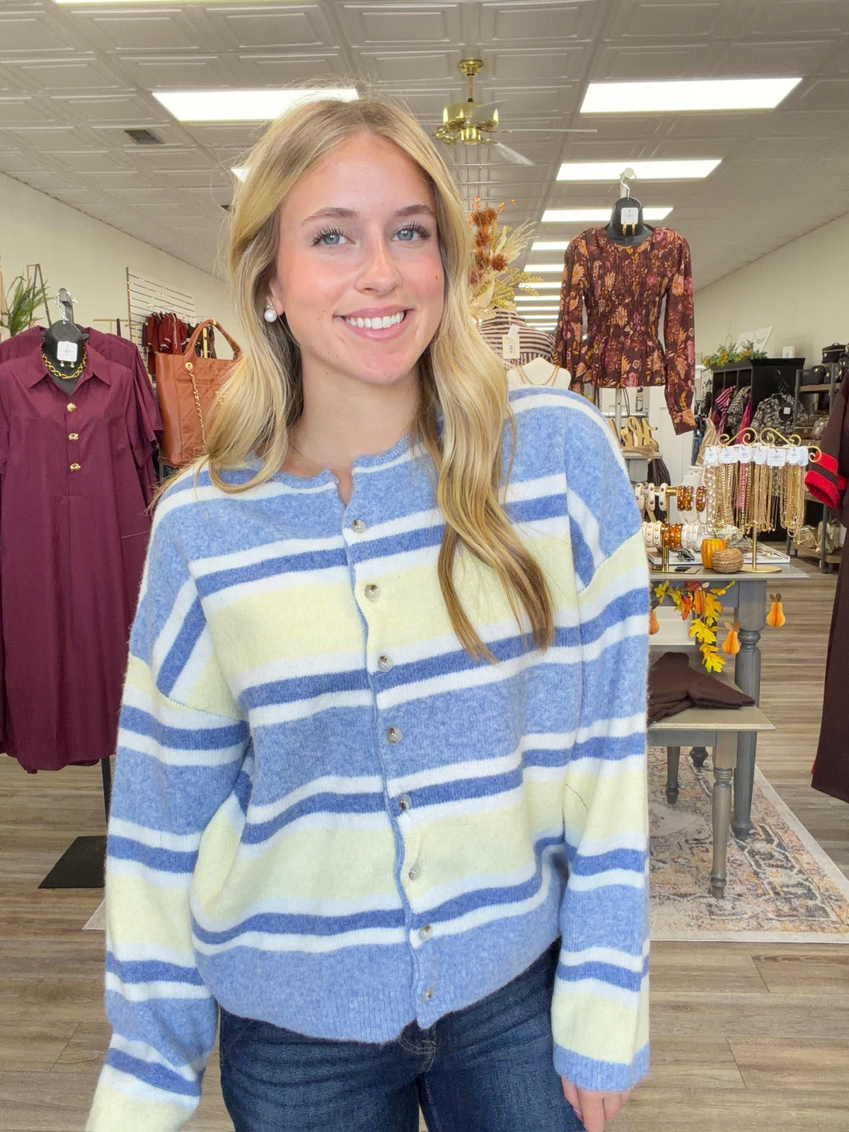 Butter Coast Blue Cardigan