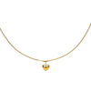 Brenda Grands - Gold Puffy Heart Necklace Small