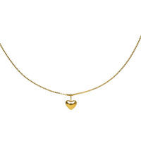 Brenda Grands - Gold Puffy Heart Necklace Small