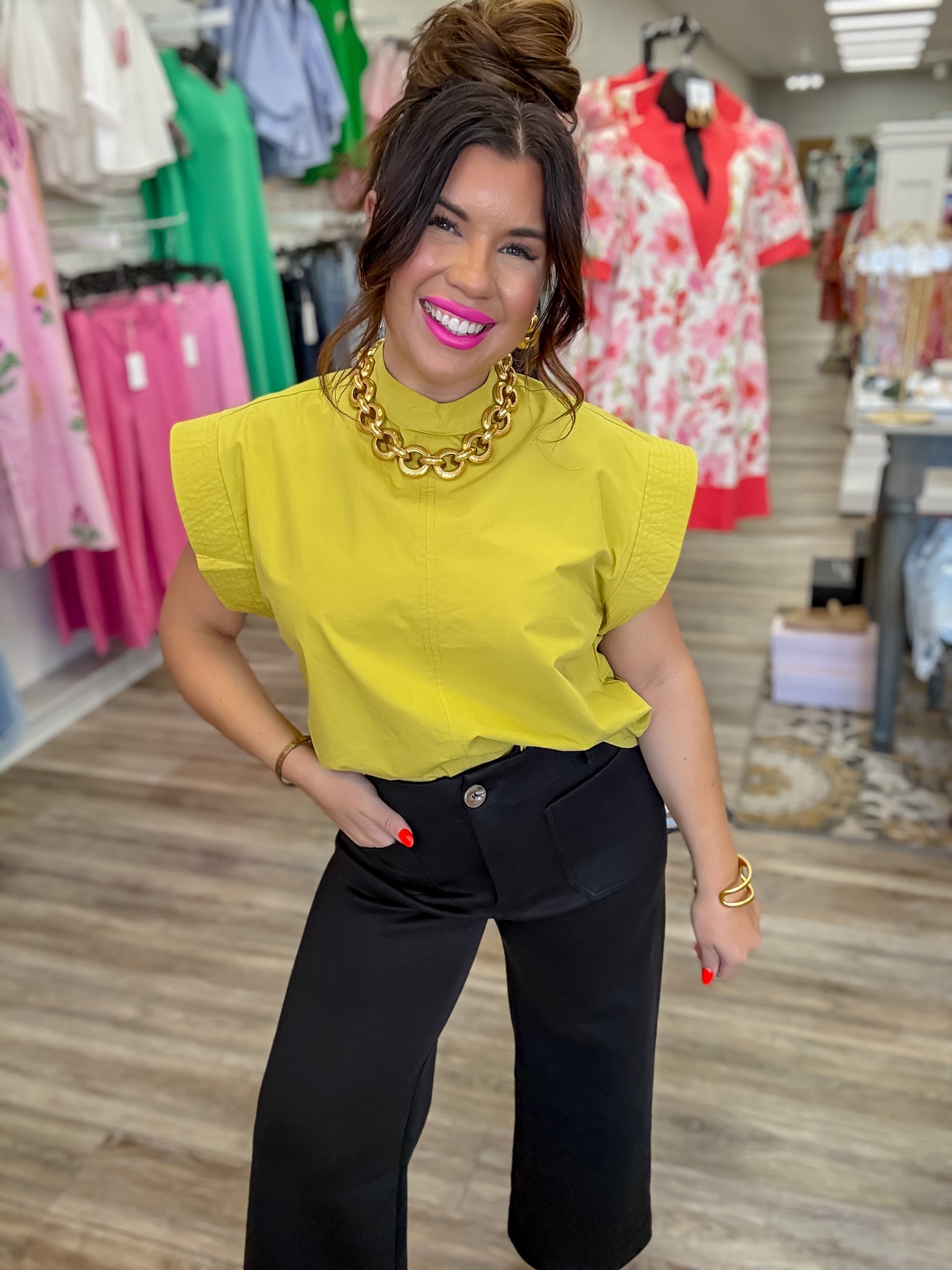 The Misty Pants - black front pocket pants - Entro