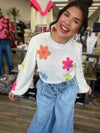 The Audrey Flower Sweater