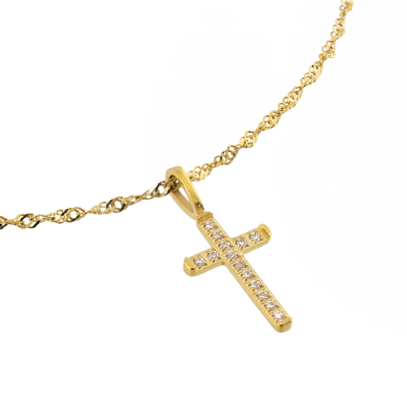 Brenda Grands - Diamond Cross Necklace