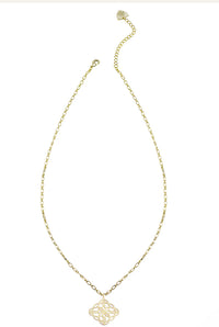 Natalie Wood Design - Bloom Drop Necklace Gold