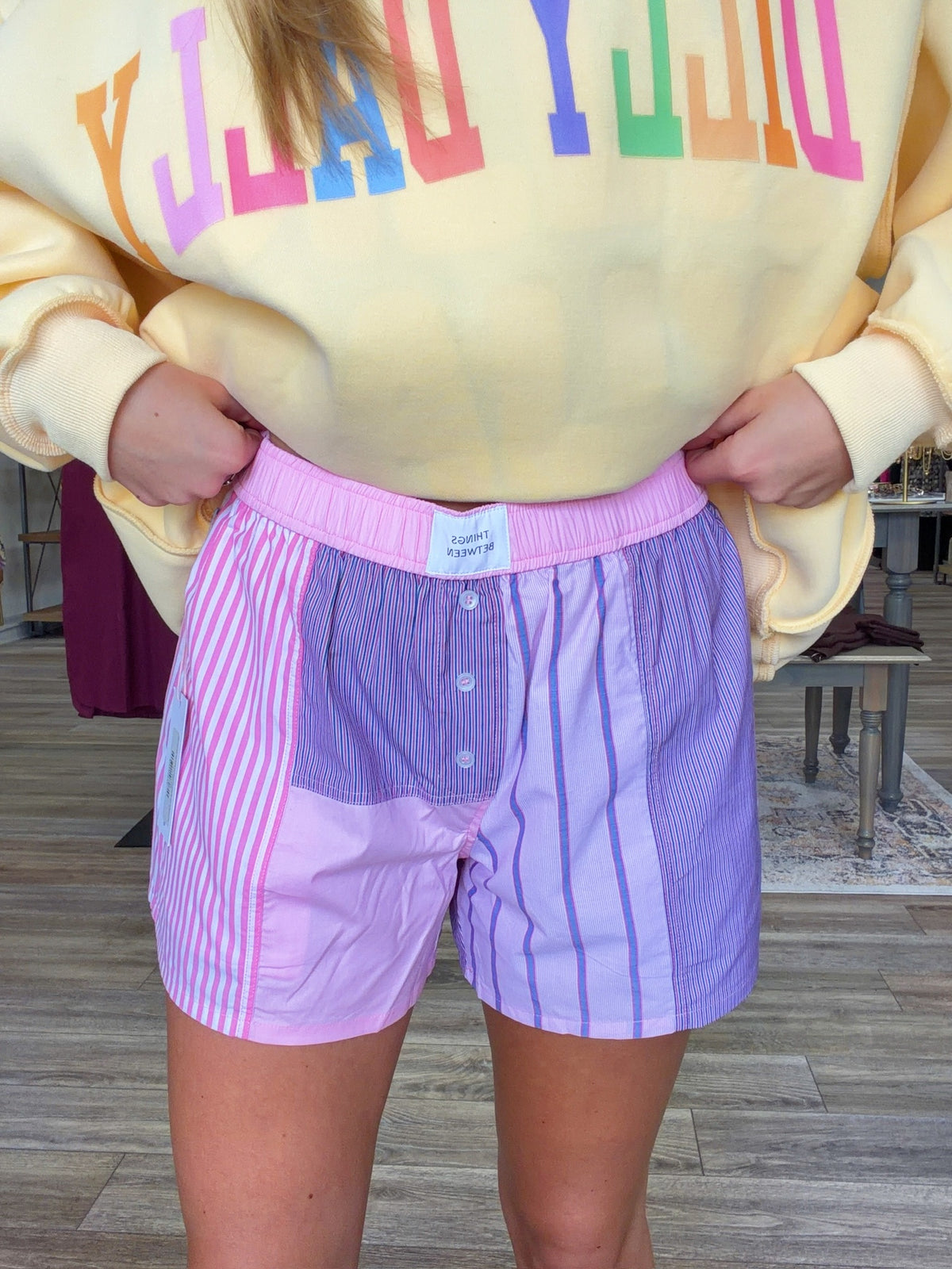 Pretty in Patchwork Pink Shorts