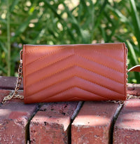 Carlington Clutch Crossbody Saddle - Caroline Hill