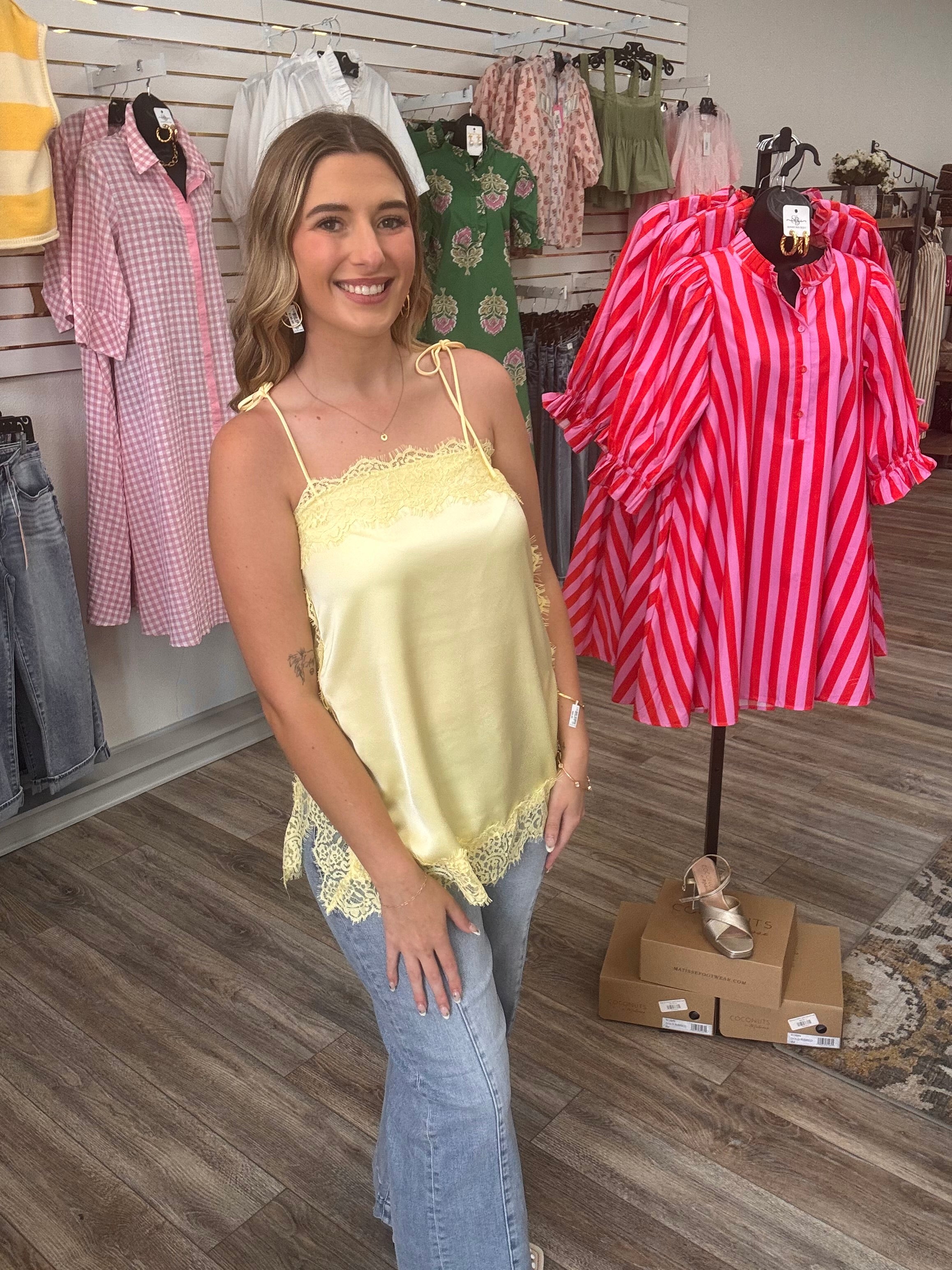 The Maegan satin Cami-Entro