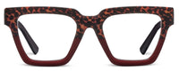 Take a Bow Blue Light Peepers- Leopard tortoise/red