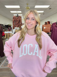 Local Love Oversize Graphic Sweatshirt – Bubblegum Pink
