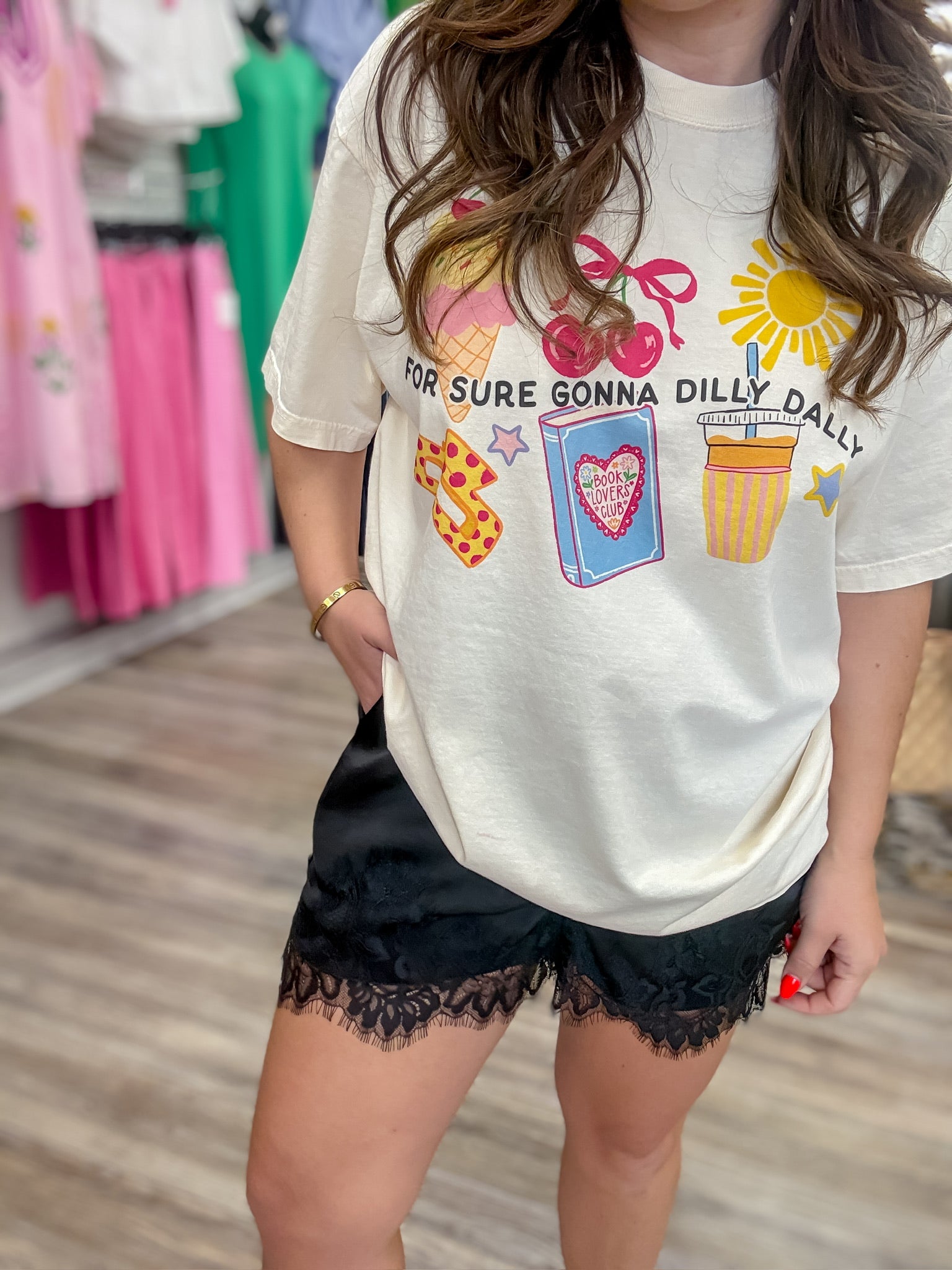 The Macy Shorts - Entro black silk short with lace on the bottom