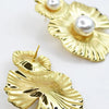 Golden Pearl Bloom Earrings