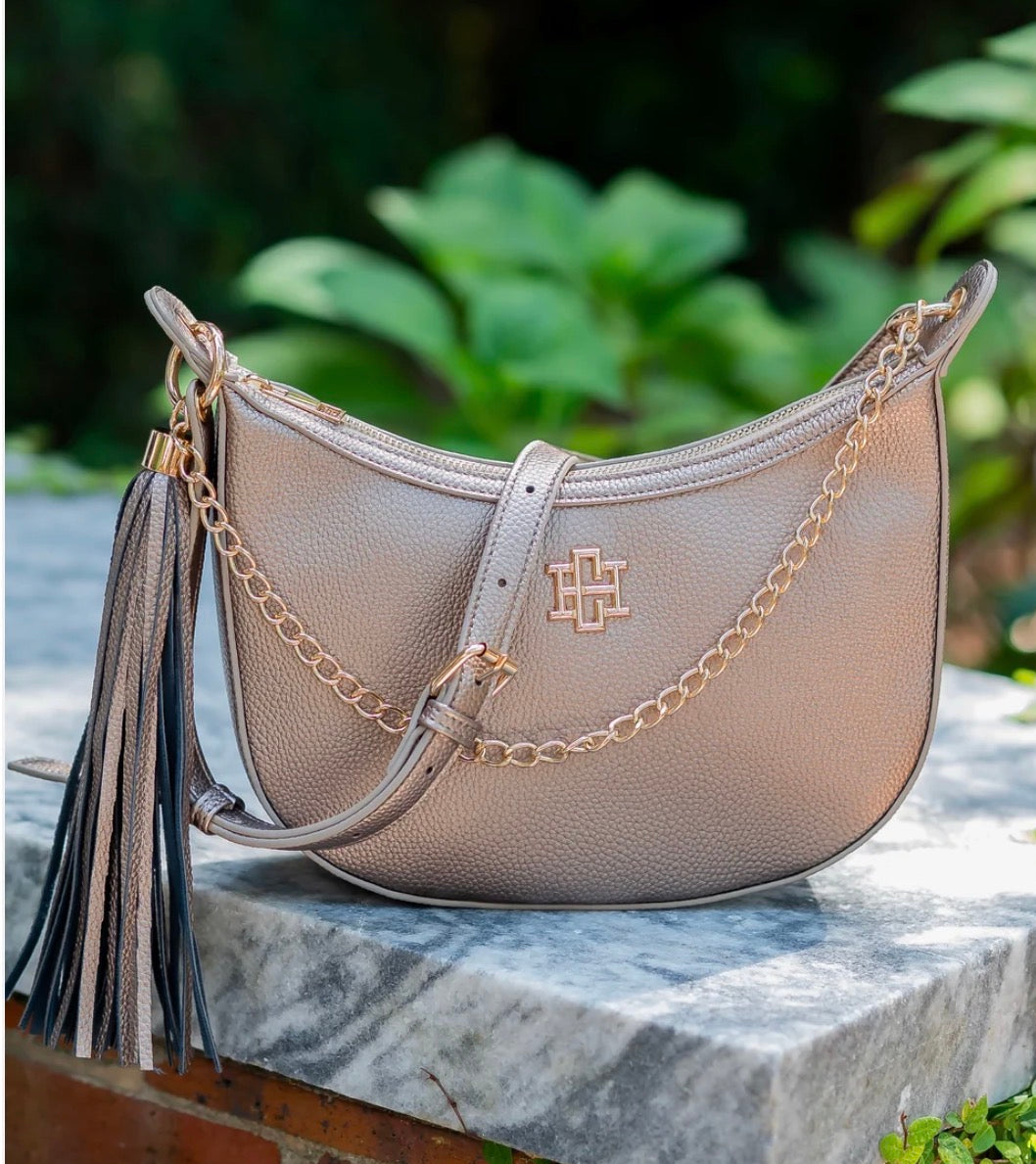 Mallory Crossbody with Tassel Bronze