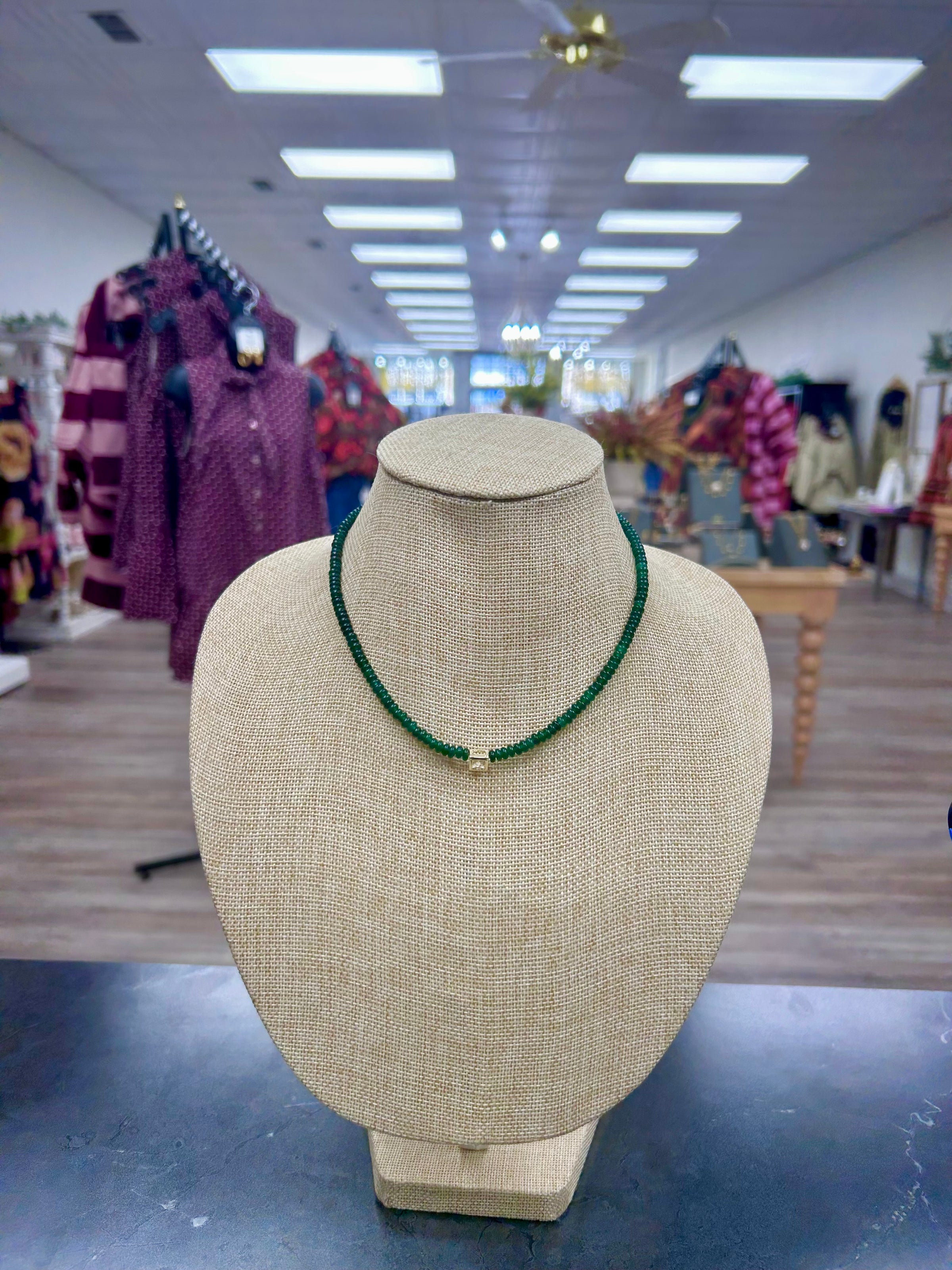 The Grace Green Necklace