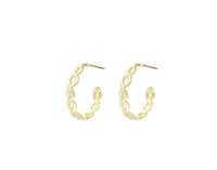 Natalie Wood Design Bloom Mini Hoop Earrings in Gold