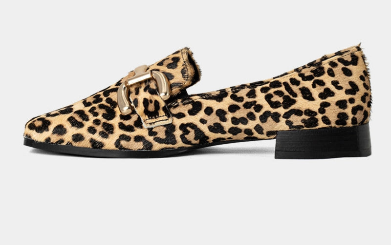 THERESE loafers - Leopard Hair