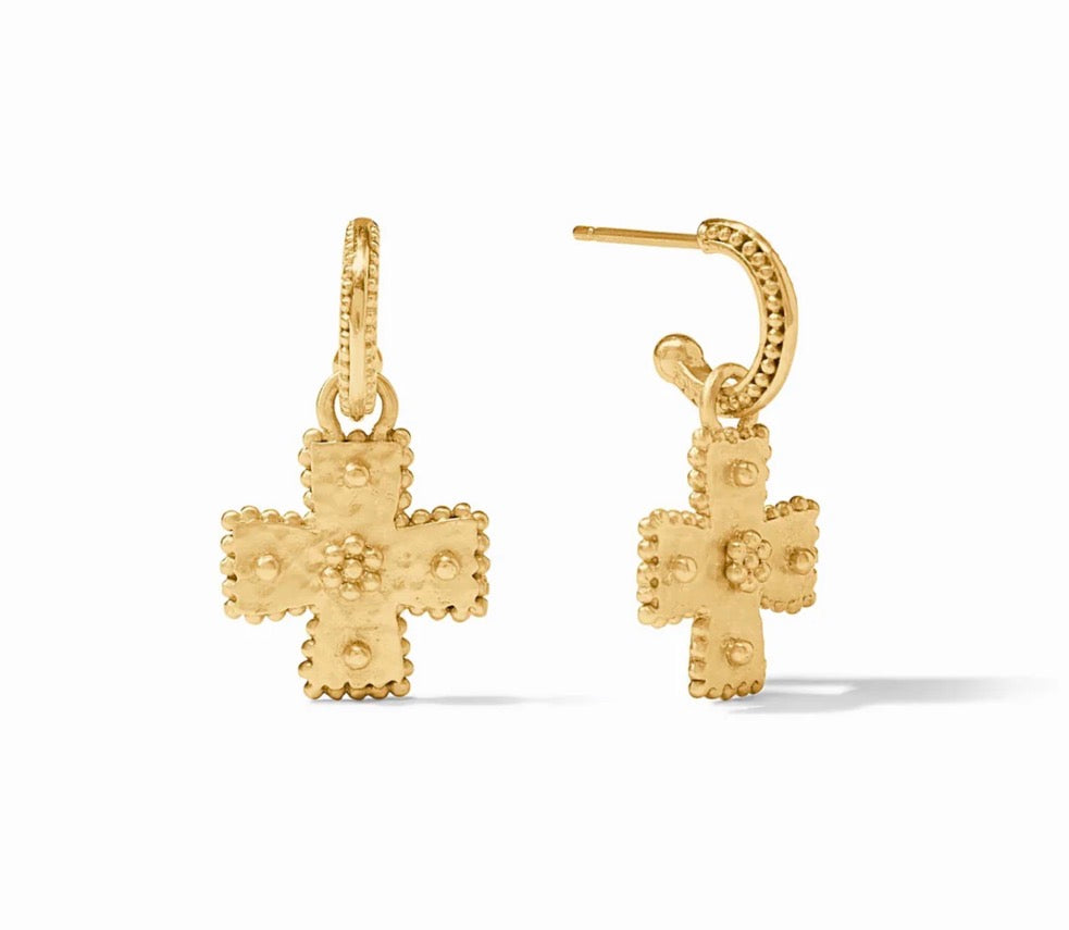 Julie Vos - Canterbury Hoop & Charm - Gold