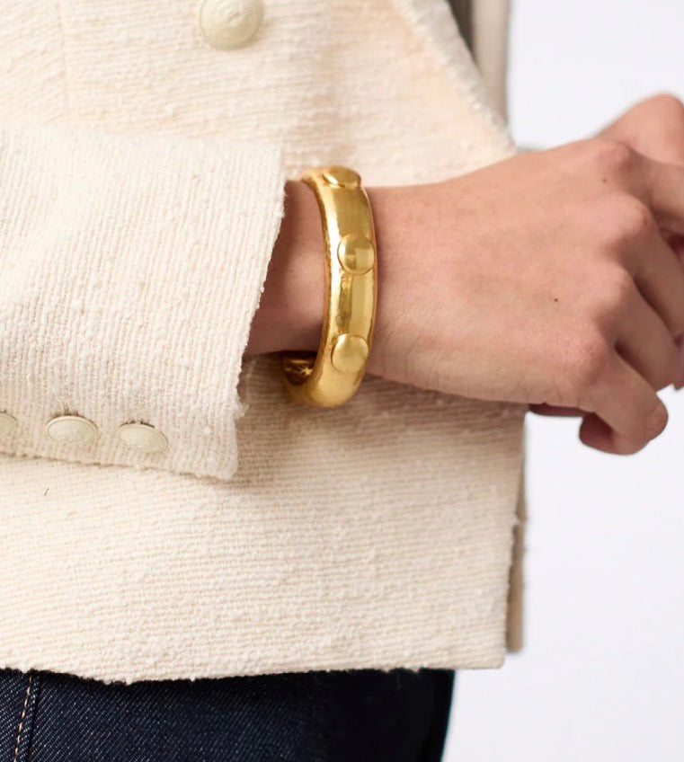 Julie Vos - Solara Hinge Bangle - Gold - One Size