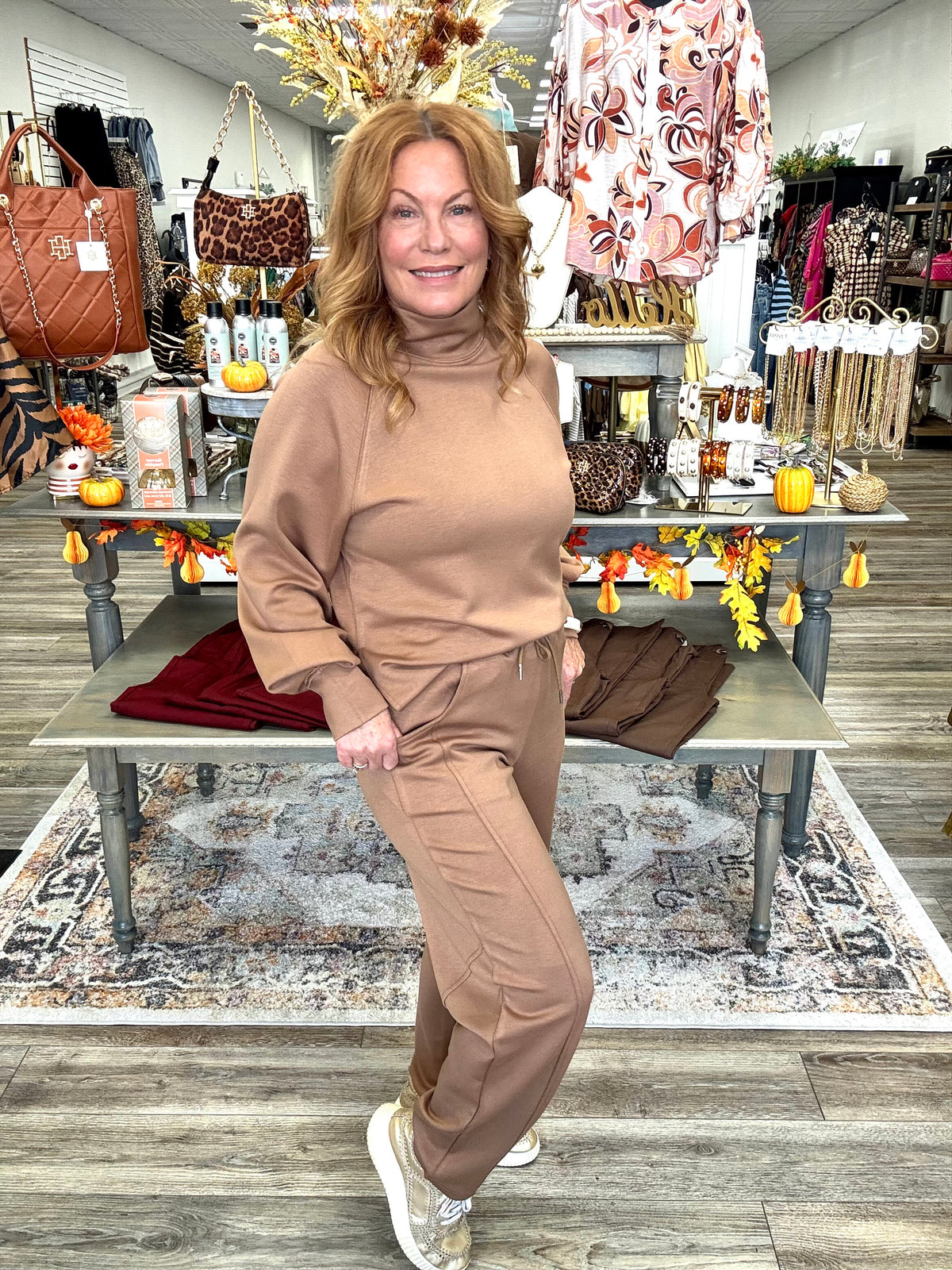 Caramel Cloud Set - Caramel Cozy Set – Soft caramel two-piece set featuring a relaxed long-sleeve top and coordinating pants for the perfect comfy-chic look. 🤎✨