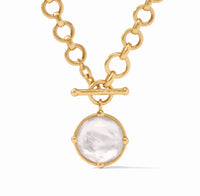 Julie Vos - Honeybee Demi Necklace - Gold - Iridescent Clear