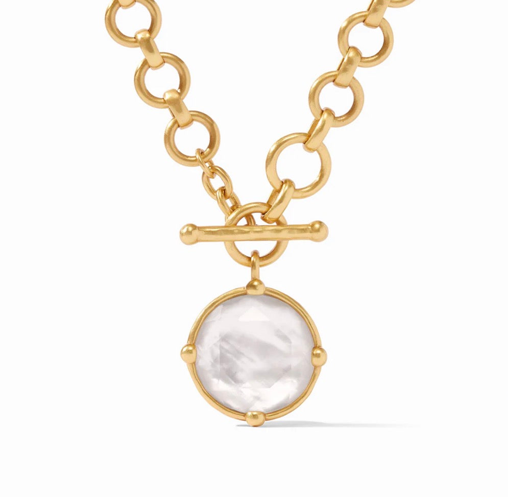 Julie Vos - Honeybee Demi Necklace - Gold - Iridescent Clear