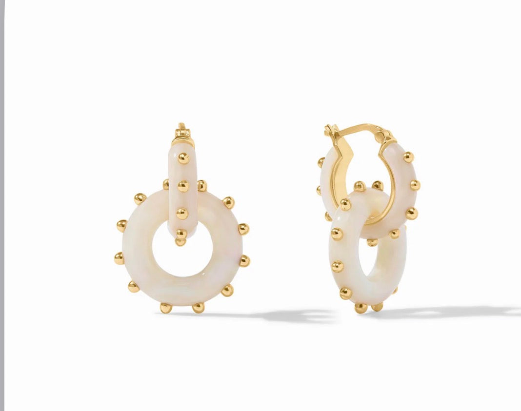 Julie Vos - Colette 2-in-1 Earring - Gold & Acrylic - Small