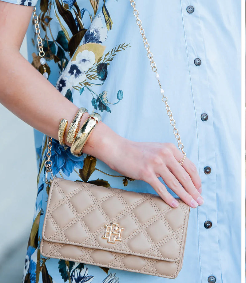 Brynleigh Clutch Crossbody Latte -Caroline Hill