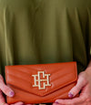 Carlington Clutch Crossbody Saddle - Caroline Hill