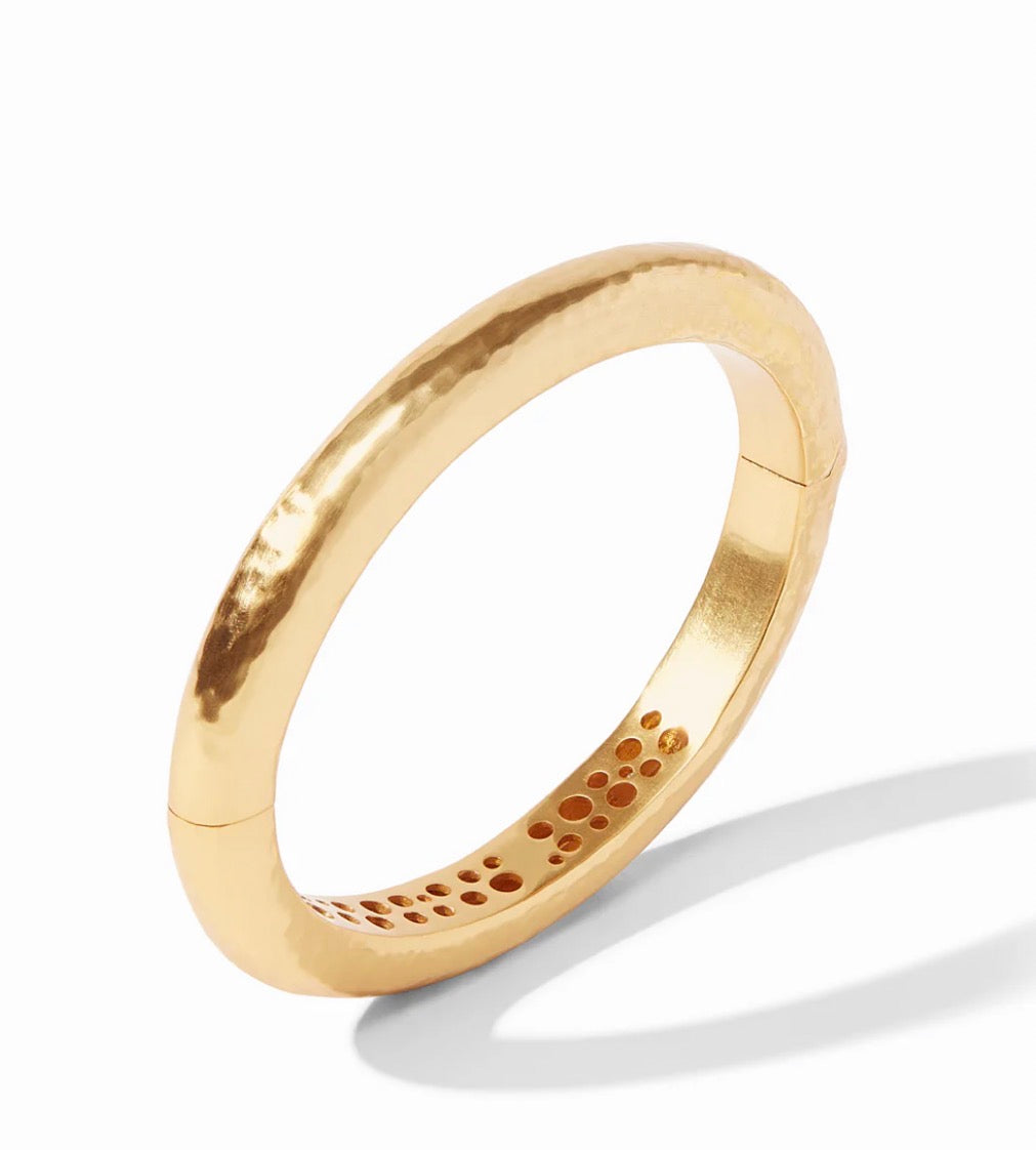 Julie Vos - Catalina Hinge Bangle - Gold - One size