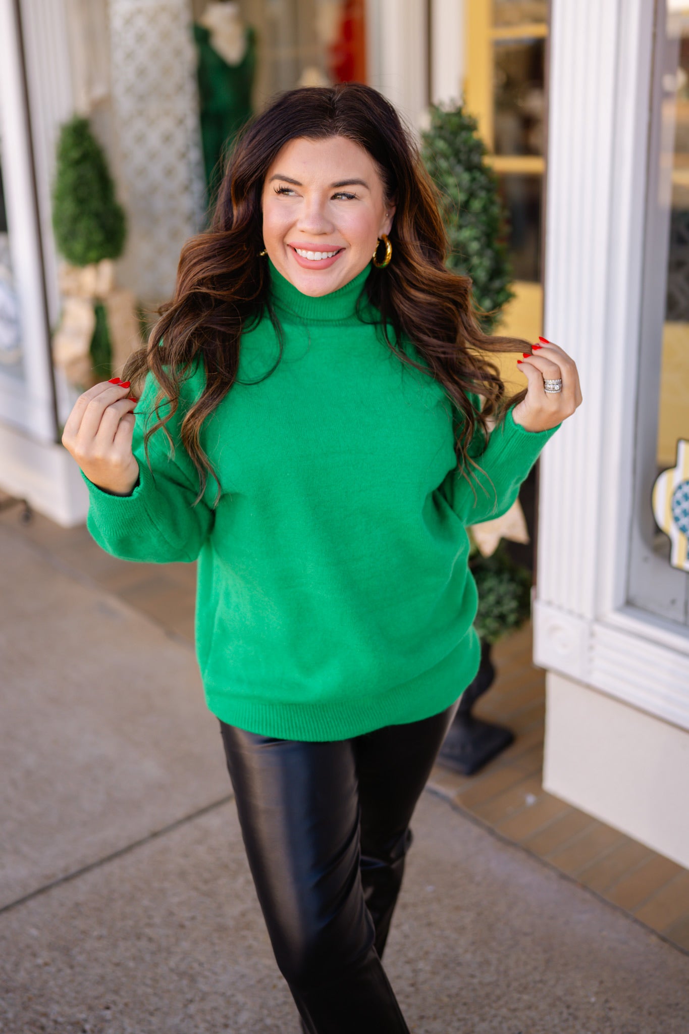 The Ellie Sweater (pink) & (green) available