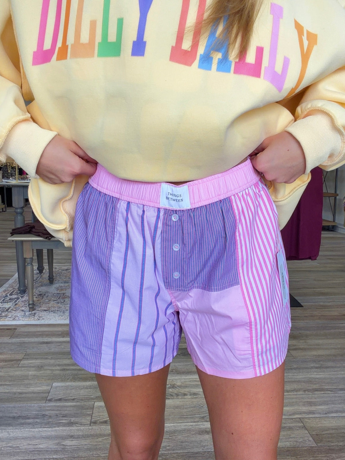 Pretty in Patchwork Pink Shorts