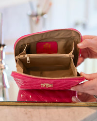 Caroline Hill - ibiza Small Pouch - Hot Pink