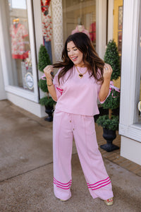 The Blakely Pink Set - Causal Relax Fit -Entro