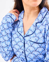 Charlotte Glance PJs Pant Set - Blue