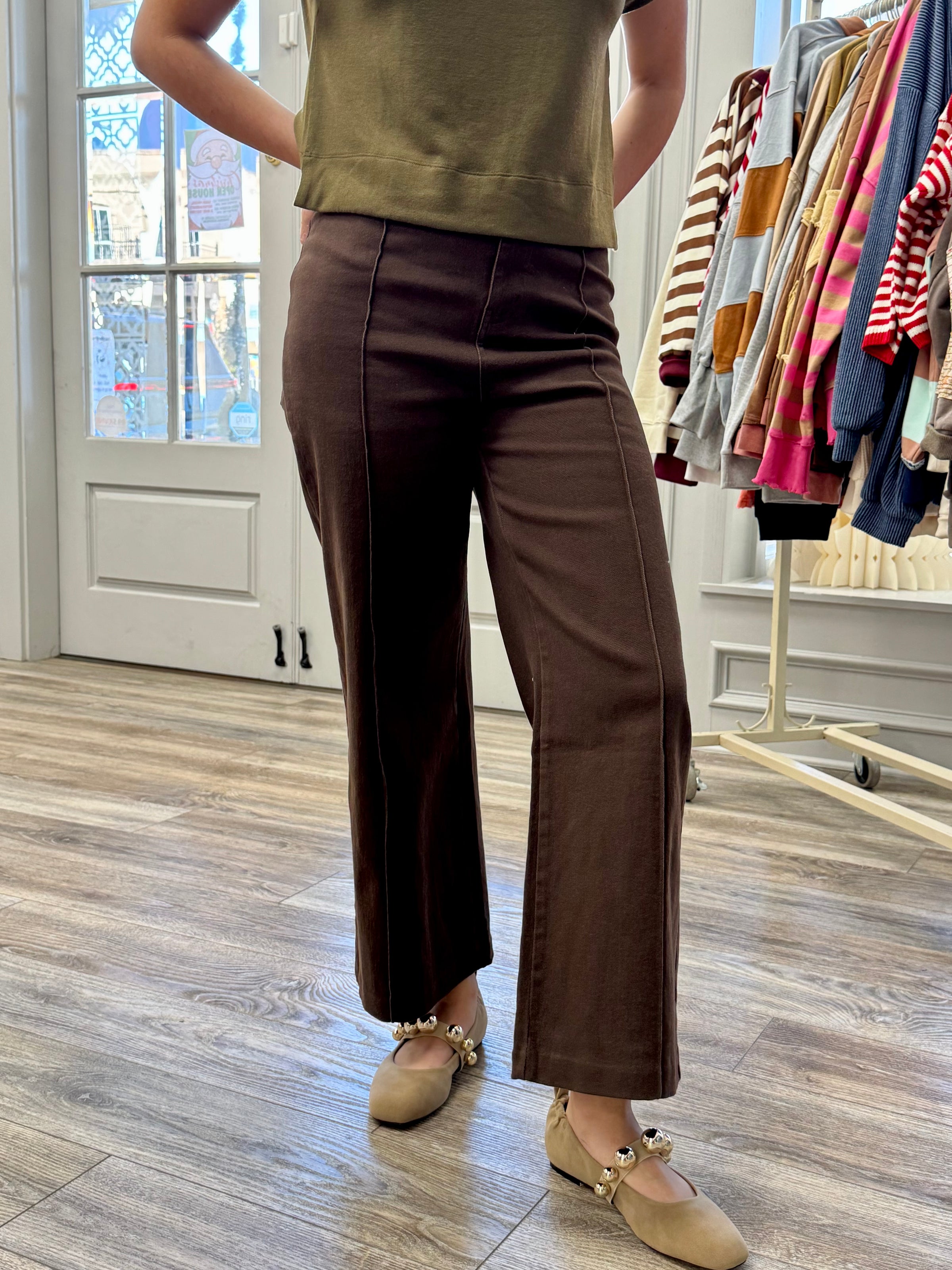 The Brianna Pants -Brown