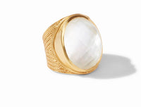 Julie Vos - Verona Statement Ring - Gold - Iridescent clear