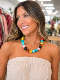 Bubblegum Pop beaded necklace