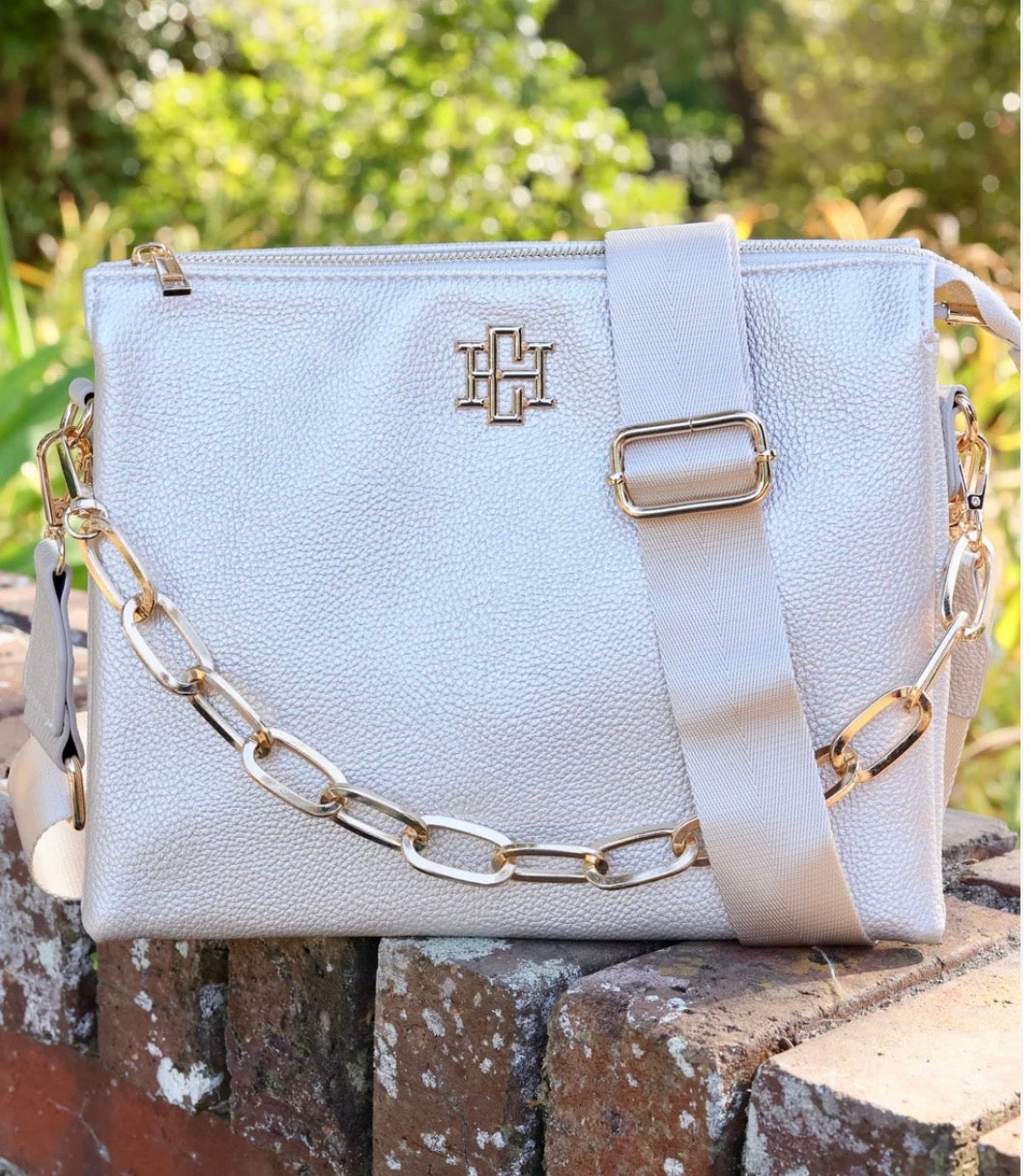 Caroline Hill - Ariana Crossbody - Pearl