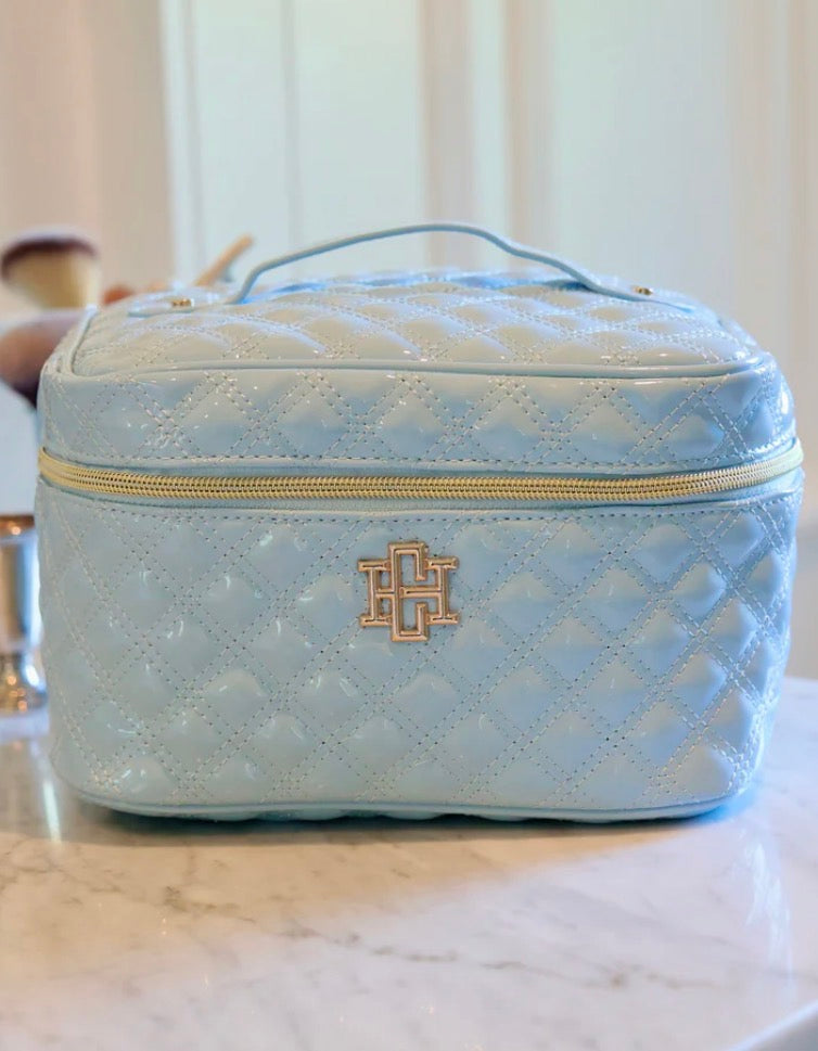 Caroline Hill - Hampton Train Case Light Blue
