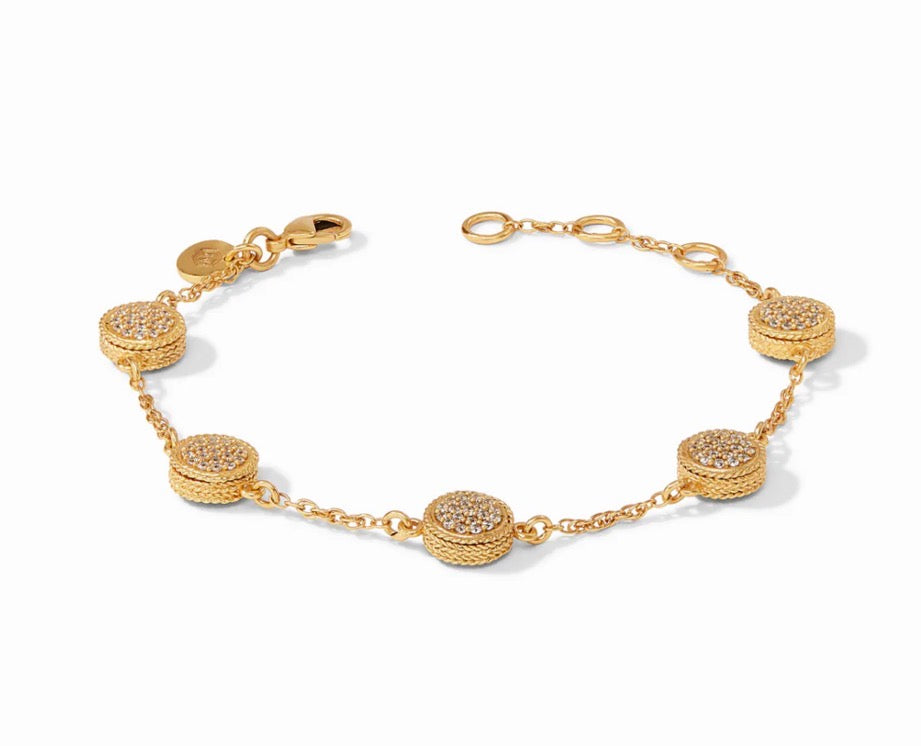 Julie Vos - Windsor Delicate Bracelet - Gold - Pave Cubic