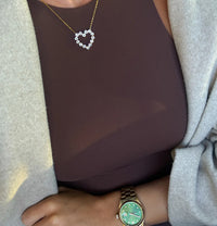 DIAMOND HEART NECKLACE - Chansutt Pearl