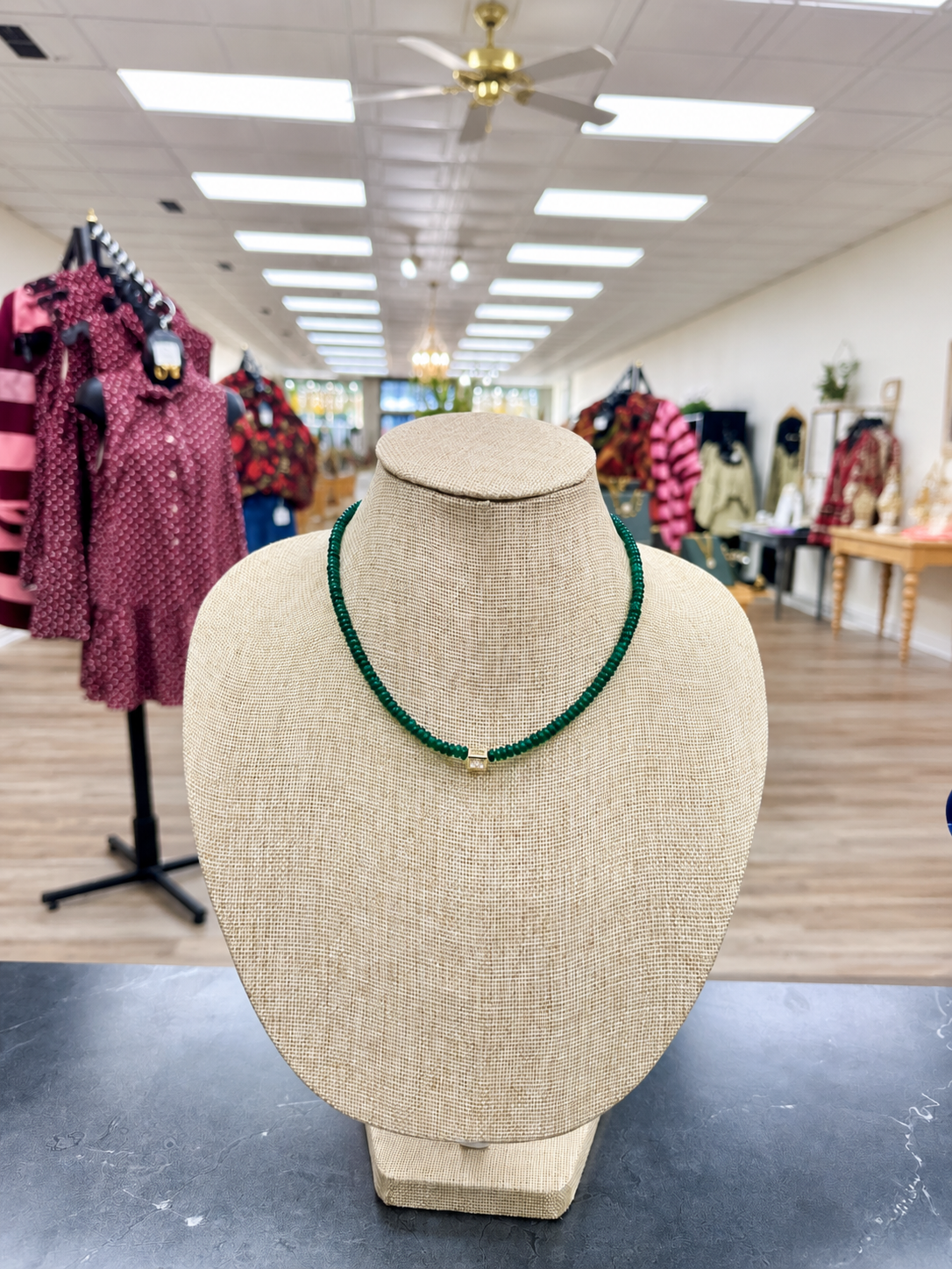 The Grace Green Necklace