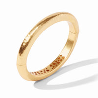 Julie Vos - Catalina Hinge Bangle - Gold - Iridescent Clear - One size