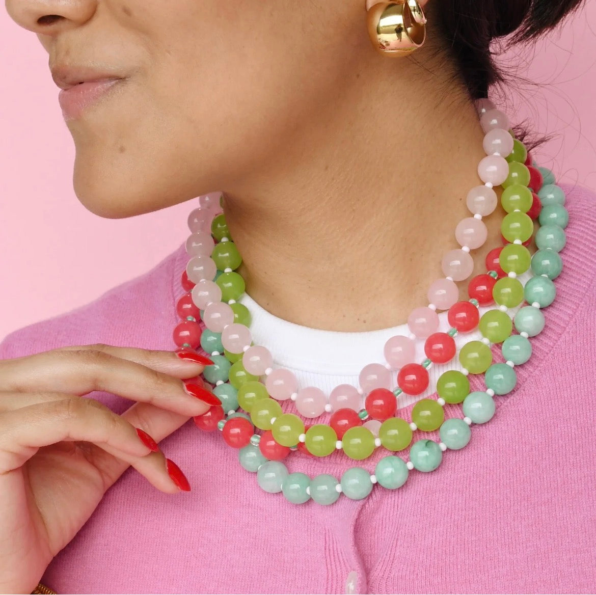 Love Big light pink Necklaces - Treasure Jewels