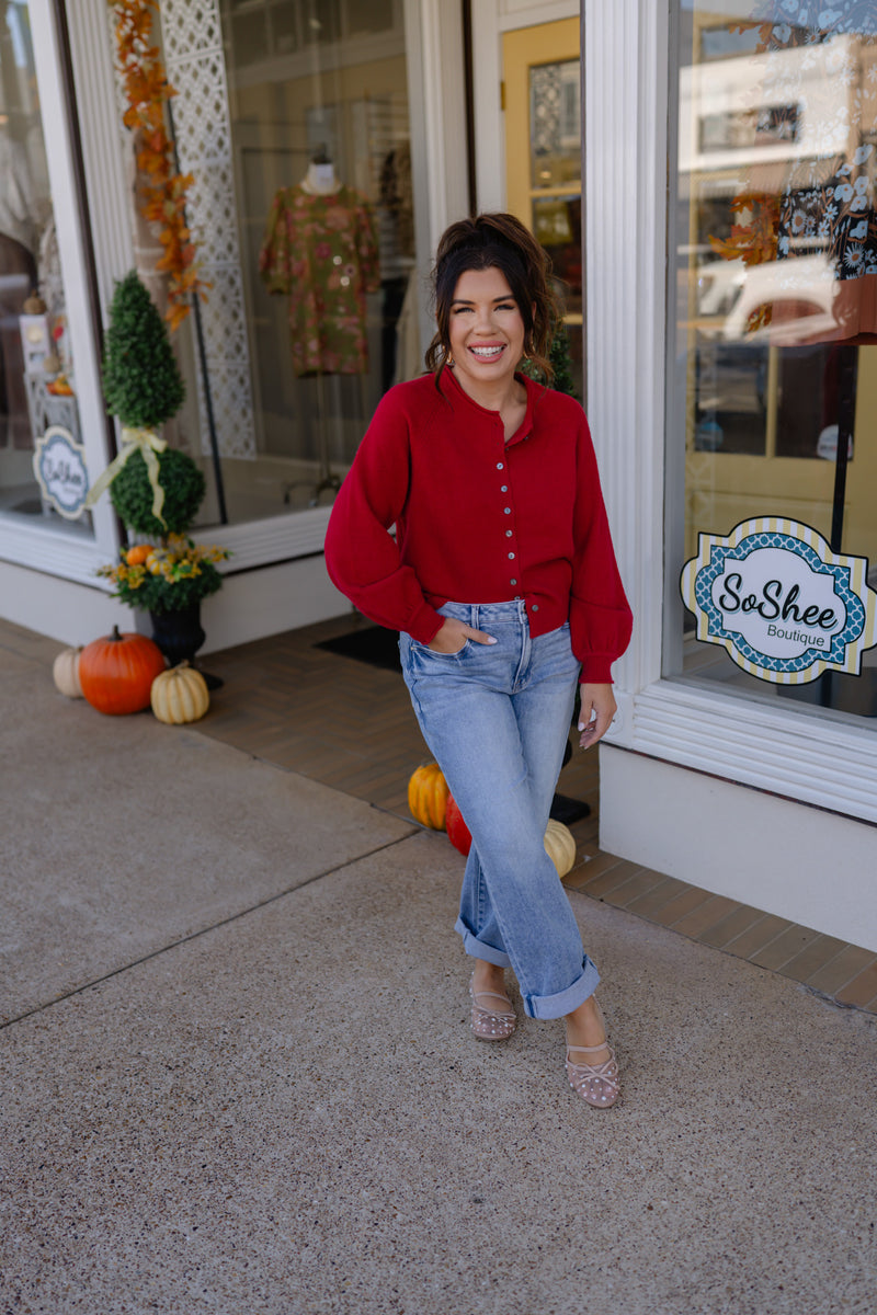 The Janice sweater - Red