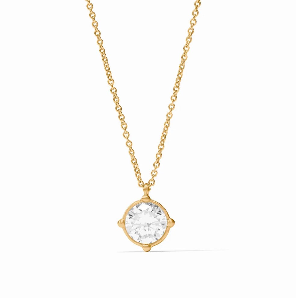Honeybee Solitaire Necklace-Gold-OS