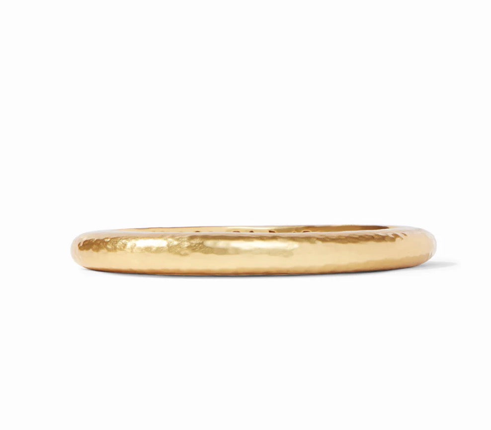 Julie Vos - Catalina Hinge Bangle - Gold - Iridescent Clear - One size