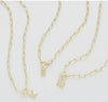 Natalie Wood Design Toggle Initial Necklaces in D Gold